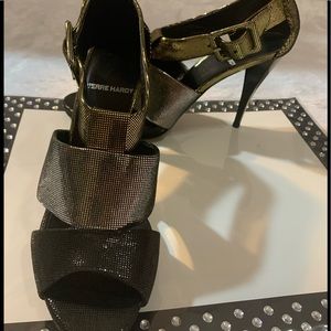 Pierre Hardy metalic ankle strap sandals size 8.5